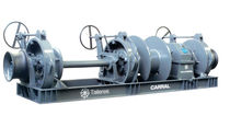 argano da tonneggio per navi (motore idraulico, doppio tamburo)  Carral marine technology