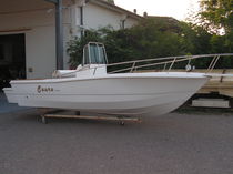 barca a motore : barca open fuoribordo (T-Top, professionale) SAURO 720 B.R.A.L. service snc