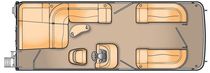 barca a motore : pontoon boat entrofuoribordo (tri-tube, entrobordo, stern-drive, max. 14 persone) 25 SL I/O Bennington Marine European Distributor