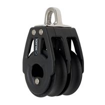 bozzello doppio con attacco fisso per barche a vela (&oslash; max. cima : 10 mm) BBB 40 - SWL = 500 KG Seld&eacute;n