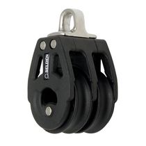 bozzello doppio con attacco fisso per barche a vela (&oslash; max. cima : 8 mm) BBB 30 - SWL = 400 KG Seld&eacute;n