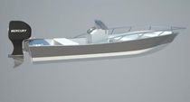 catamarano a motore : barca open da pesca sportiva (alluminio) POWER CAT Akesdesign