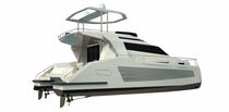 catamarano a motore : cabinato con fly (4 cabine) I43PC CATHUGO Yachts