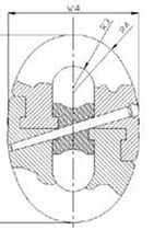 maglia di giunzione per catene di ancore di navi (tipo Kenter)  Griffin-Woodhouse