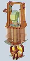 propulsore azimutale per navi : Z-drive (retrattile)  Brunvoll