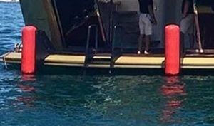 parabordo per yacht / di poppa / cilindrico
