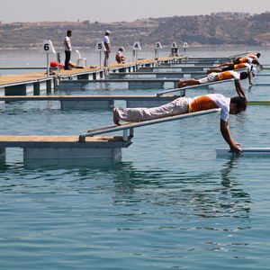 pontile galleggiante / modulare / di ormeggio / per marina