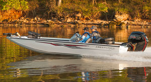 crappie boat fuoribordo / con console laterale / da pesca sportiva / in alluminio