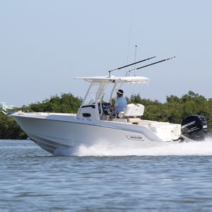 barca open fuoribordo / da pesca sportiva / con T-top