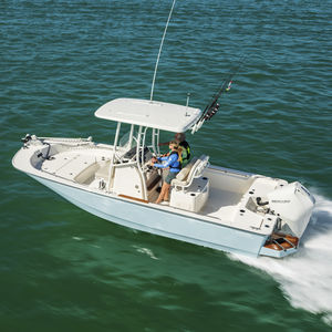 barca open fuoribordo / con console centrale / per la pesca / max. 9 persone