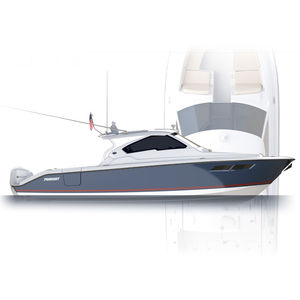 cabinato fuoribordo / trimotore / hard-top / con dual console