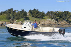 day cruiser fuoribordo / con scafo planante / open / con console centrale