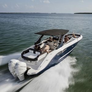 runabout fuoribordo / bimotore / bow-rider / con T-top