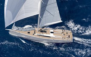 sailing-yacht da crociera / con poppa aperta / a doppio timone / con doppio timone a ruota