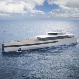 mega-yacht da crociera / con cabina di pilotaggio / in alluminio / su misura