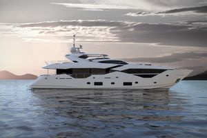 super-yacht sportivo / con cabina di pilotaggio / con fly / con scafo dislocante