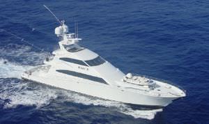 super-yacht di lusso da pesca sportiva / convertibile / raised pilothouse / in alluminio