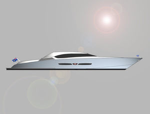 super-yacht da crociera / hard-top / con scafo planante