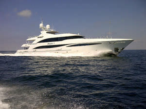 mega-yacht da crociera / con cabina di pilotaggio / in alluminio