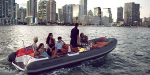 gommone entrobordo / a idrogetto / semirigido / con console centrale