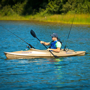 kayak a ponte / rigido / da pesca / 1 posto
