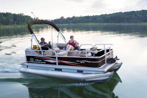 pontoon boat elettrico / da pesca sportiva / max. 7 persone