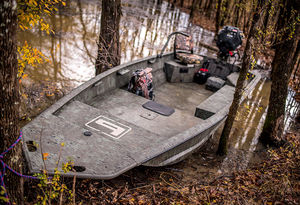 jon boat fuoribordo / da pesca sportiva