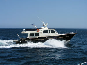 motor-yacht tradizionale / lobster / con fly / con scafo semiplanante