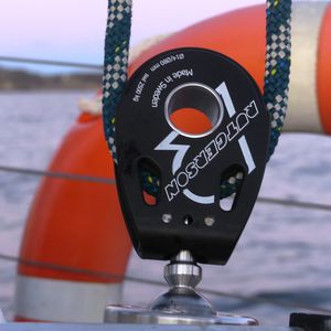 bozzello con cuscinetto a rulli / singolo / con piastra girevole / per barca a vela