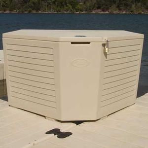 cassa di stoccaggio per pontile