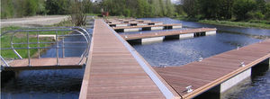 rivestimento per pontile in legno