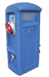colonnina di distribuzione elettrica / con illuminazione incorporata / per pontile