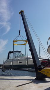 gru per marina / con braccio impennabile