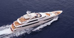 mega-yacht rapido / con fly / in acciaio