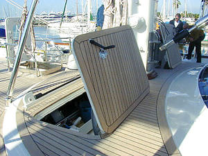 passauomo rettangolare / per yacht / apribile