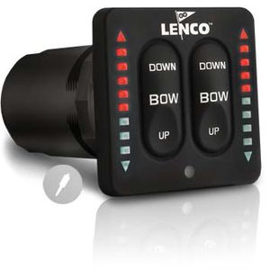 interruttore per barca / a tenuta stagna / per sistema di trim / LED