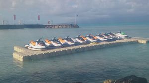 pontile modulare / galleggiante / per ormeggio a secco di jet-ski / per marina