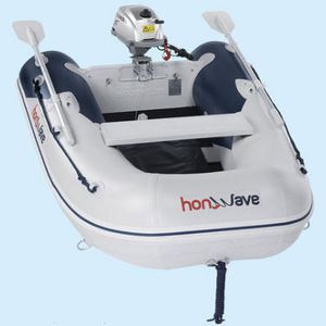 gommone fuoribordo / pieghevole / per la pesca / con pagliolato a stecche