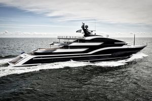 mega-yacht da crociera / raised pilothouse