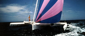 trimarano / da regata e crociera / con poppa aperta