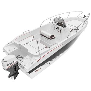barca open fuoribordo / con console centrale / max. 8 persone / con prendisole