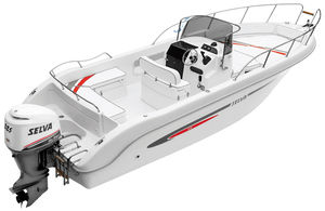 barca open fuoribordo / max. 8 persone / con cabina / con prendisole