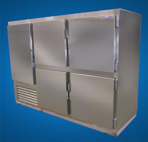 congelatore per nave / ad armadio / in acciaio inox