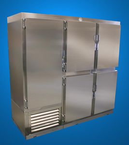 congelatore per nave / ad armadio / in acciaio inox