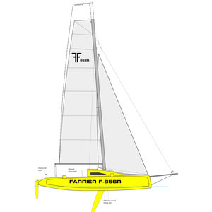 trimarano / da regata e crociera / con poppa aperta