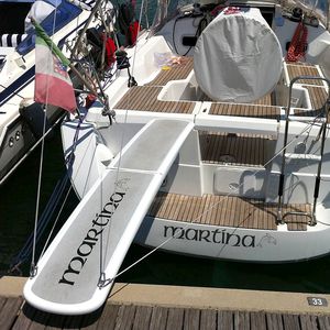 passerella per barca / pieghevole / manuale / su misura