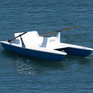 catamarano a remi con 2 posti