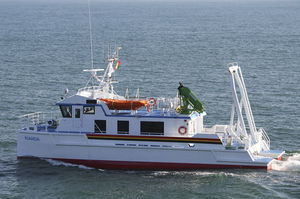 barca per studi idrografici catamarano / entrobordo