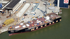nave di supporto offshore per parco eolico
