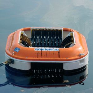 skimmer per idrocarburi a disco / a bande oleofile / per acque calme / per fiume